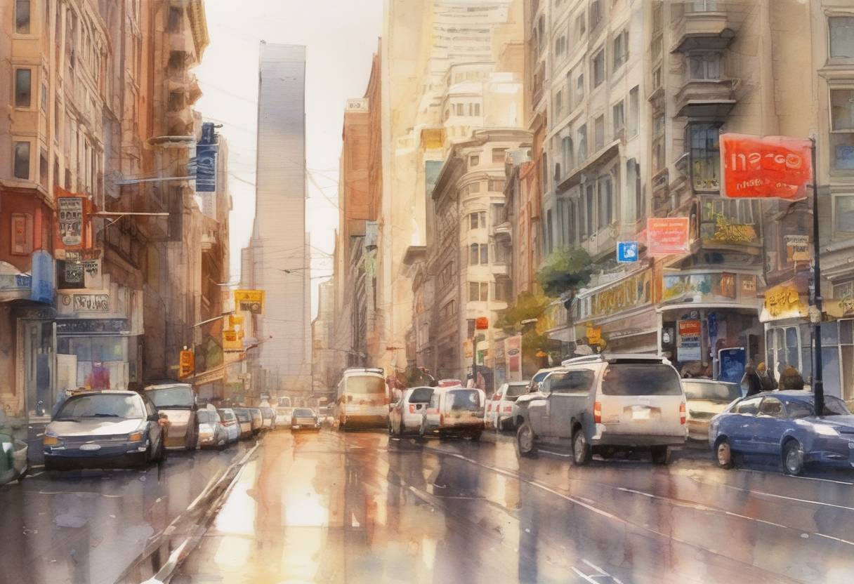 Watercolor painting based depiction of Twitter, a social media platform, is launched publicly, eventually becoming one of the largest social networking services worldwide. (2006)