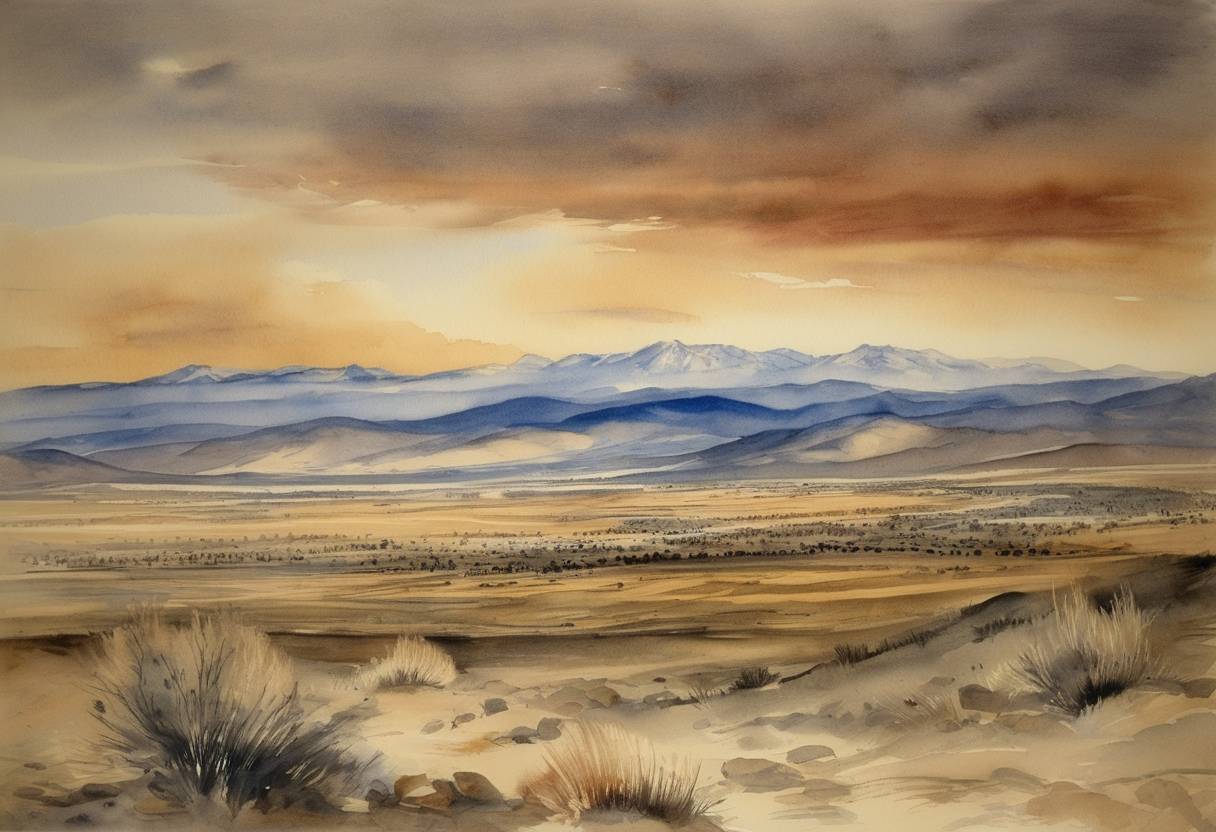 Watercolor painting based depiction of Nevada is admitted as the 36th U.S. state. (1864)