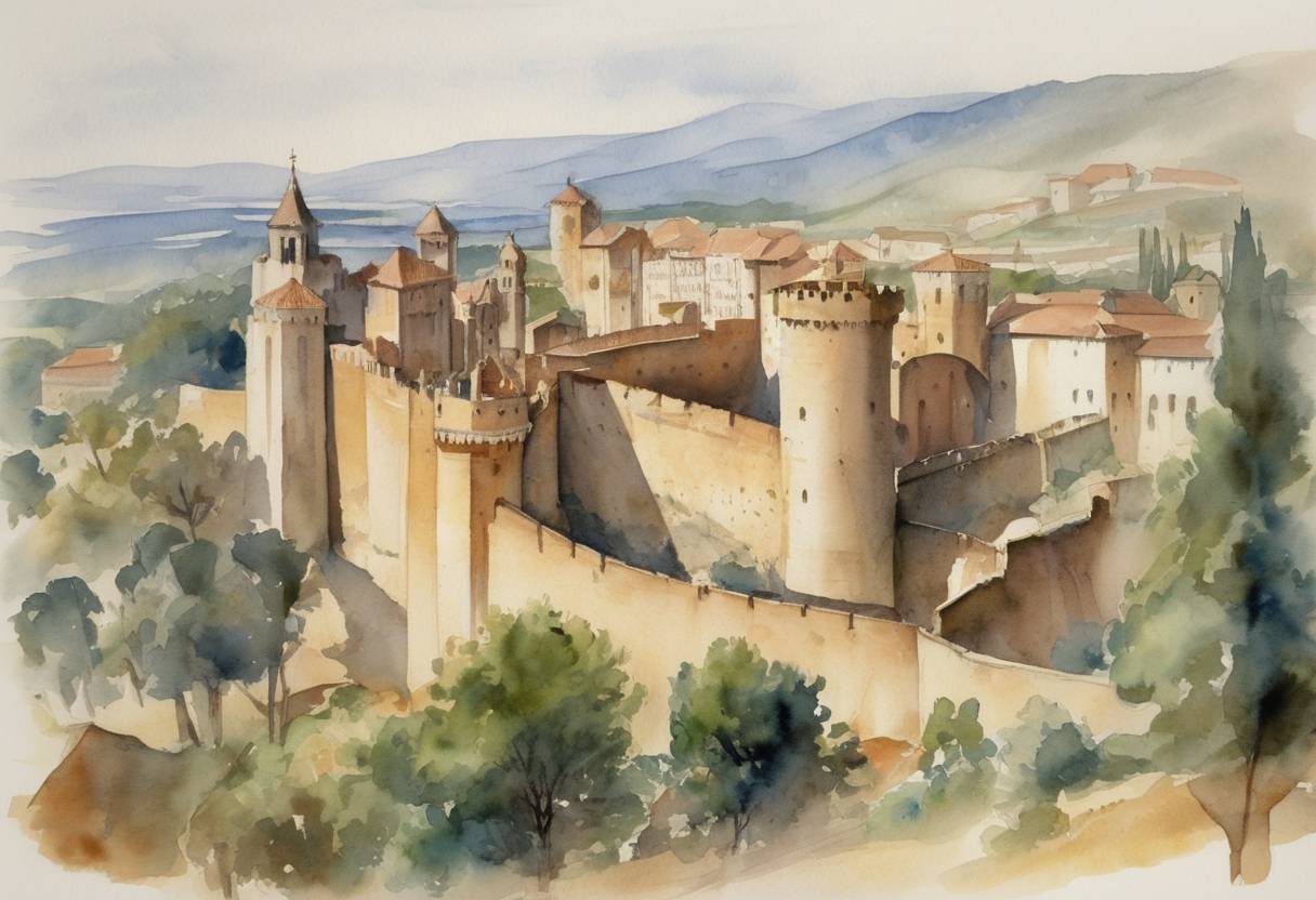 Watercolor painting based depiction of Philip III of France, also known as Philip the Bold, died in Perpignan. His reign saw the expansion of the French royal domain through conquests and strategic marriages, but his reign was marked by wars and setbacks, including the Aragonese Crusade. (1285)