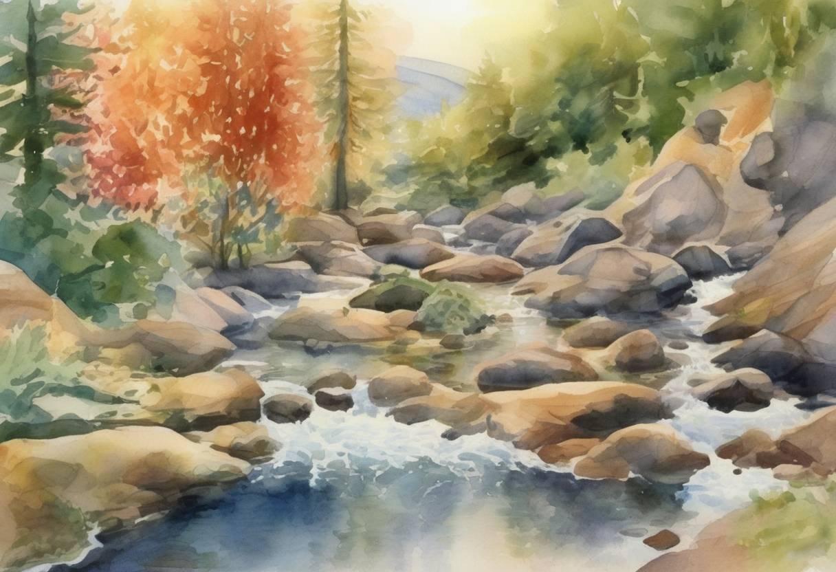 Watercolor painting based depiction of Google launched Gmail, its free web-based email service, initially available by invitation only. (2004)