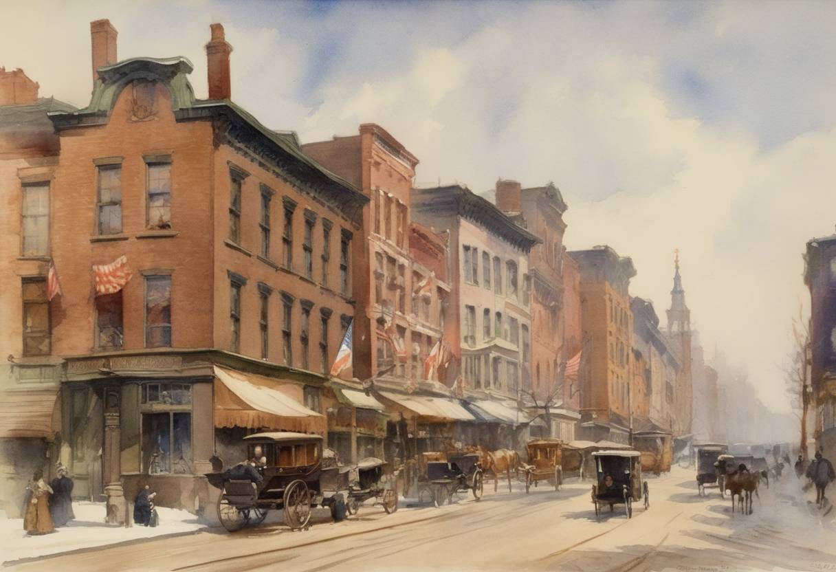 Watercolor painting based depiction of Adolf A. Berle, an influential author and economic advisor often associated with the creation of the New Deal, is born. (1898)