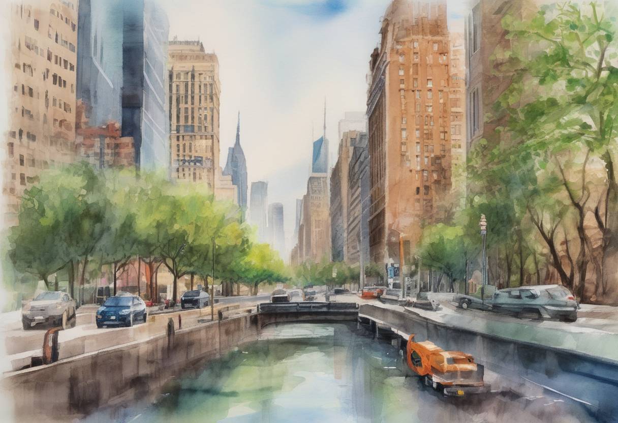 Watercolor painting based depiction of The United Nations announced that the Paris Agreement on climate change had been ratified by enough countries to enter into force, aiming to limit global warming to below 2 degrees Celsius. (2015)