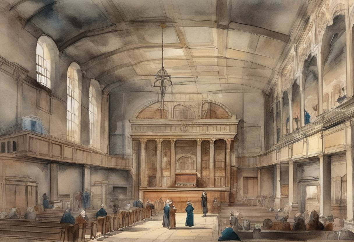 Watercolor painting based depiction of Shearith Israel, the first synagogue in New York City, was dedicated. (1730)