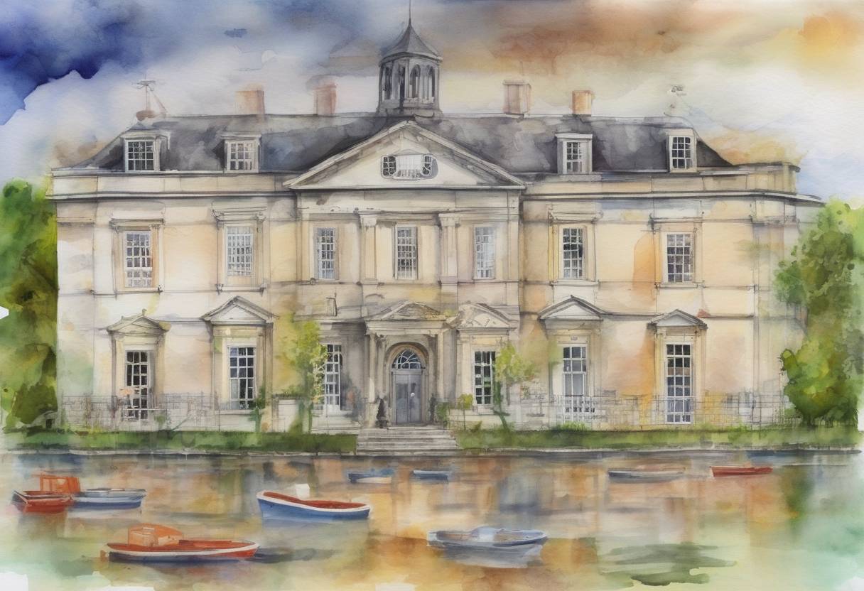 Watercolor painting based depiction of The G8 summit in Northern Ireland concludes with a focus on tax evasion, transparency, and the Syrian conflict, highlighting global economic and political issues. (2013)