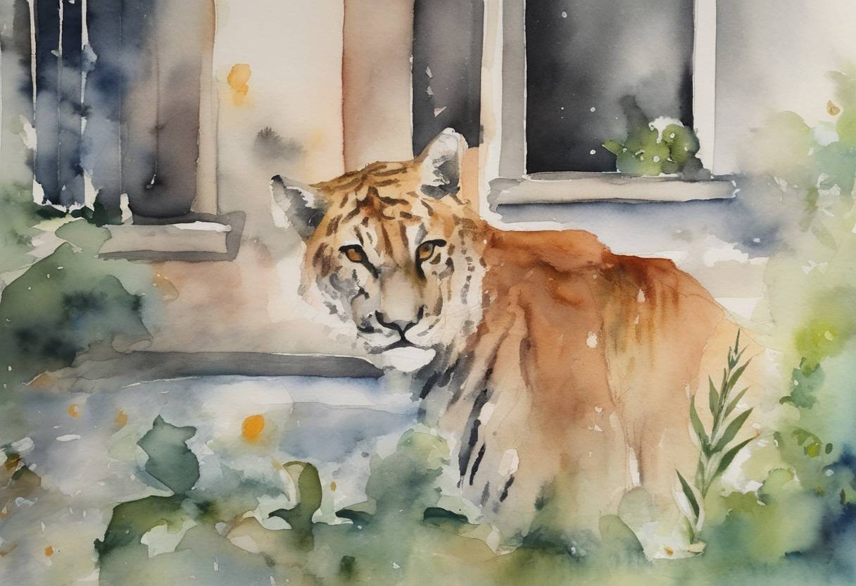 Watercolor painting based depiction of Pfizer announced it would seek Emergency Use Authorization from the FDA for its COVID-19 antiviral treatment, Paxlovid, for children aged 6 to 17. (2022)