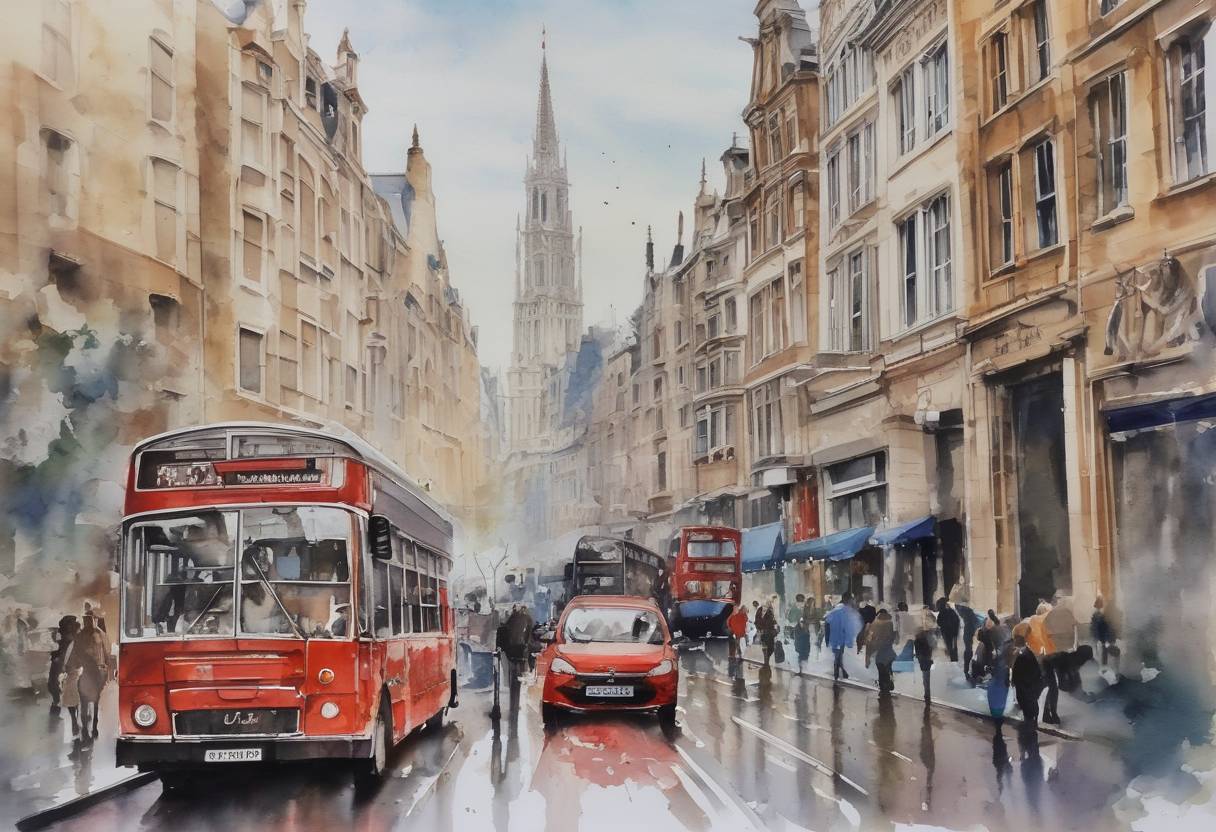 Watercolor painting based depiction of The United Kingdom was originally scheduled to leave the European Union on this date, but the deadline was extended. (2019)
