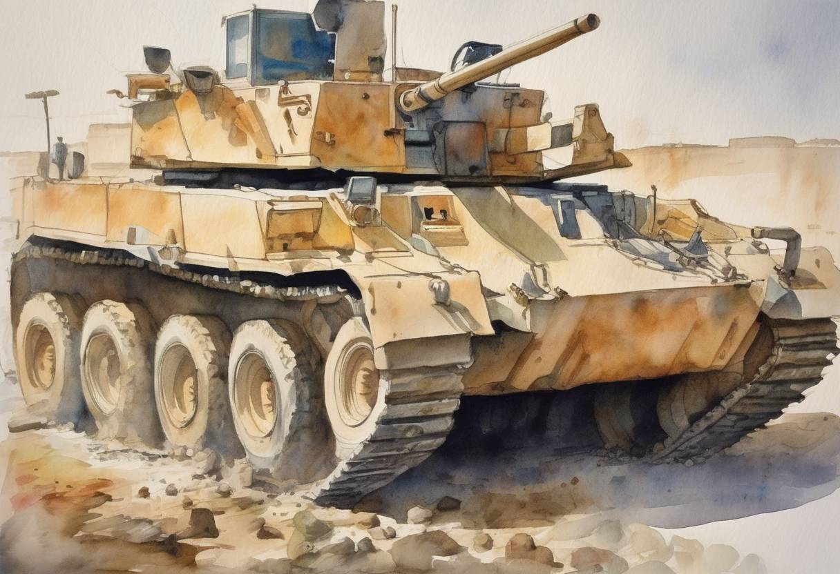 Watercolor painting based depiction of Rachel Corrie, an American activist, was killed by an Israeli bulldozer in Rafah, Gaza Strip, while protesting against the demolition of Palestinian homes. (2003)