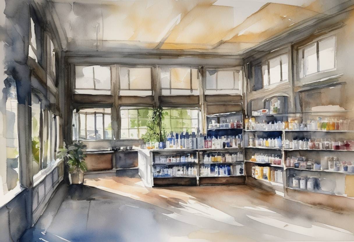 Watercolor painting based depiction of Oxford-AstraZeneca announced that its COVID-19 vaccine showed an average efficacy of 70% in large-scale trials in Brazil and the UK. This announcement followed similar releases by Pfizer-BioNTech and Moderna, contributing to global vaccination efforts. (2020)
