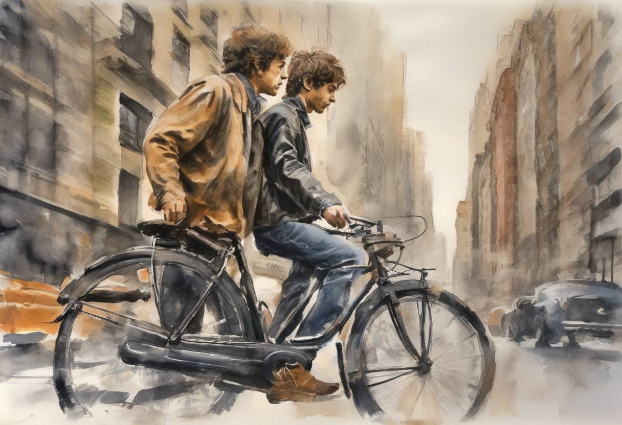 Watercolor painting based depiction of The Freewheelin' Bob Dylan, the second studio album by American singer-songwriter Bob Dylan, is released, featuring the hit song 'Blowin' in the Wind'. (1963)