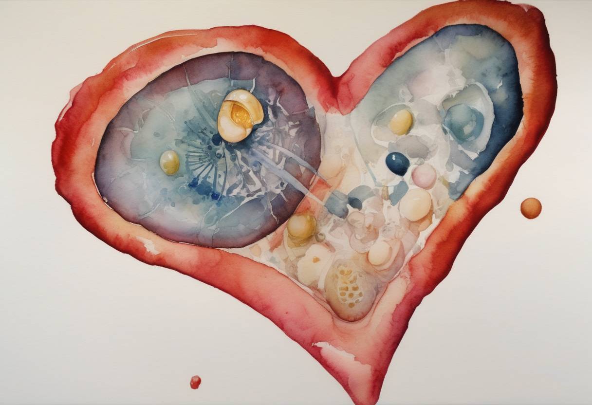 Watercolor painting based depiction of The Lancet, a leading medical journal, publishes a comprehensive study showing that oral contraceptives have no increased risk of heart disease, supported by data from the UK's Royal College of General Practitioners' study. (2000)