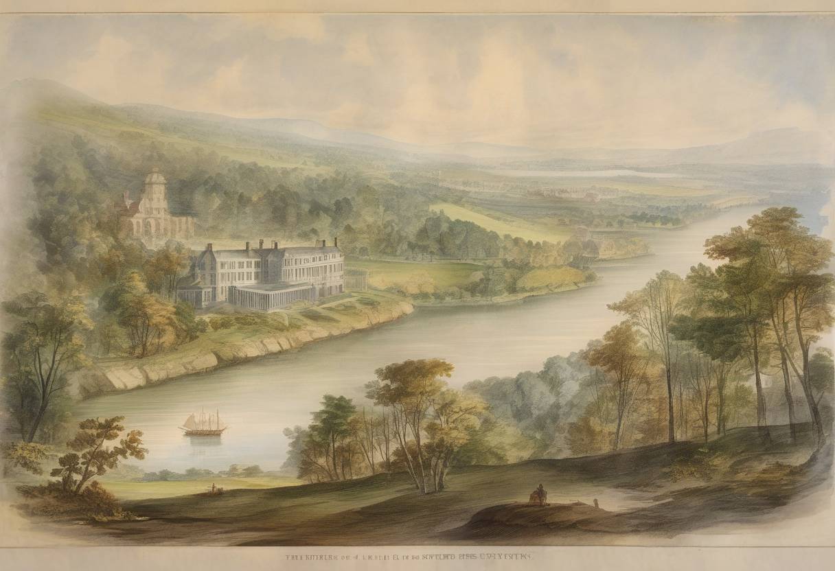Watercolor painting based depiction of New York ratified the United States Constitution, becoming the 11th state to join the Union. (1788)