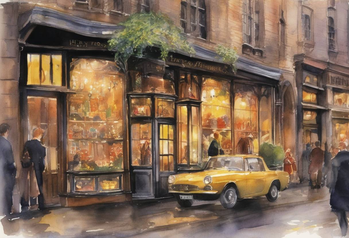 Watercolor painting based depiction of The second book of the Harry Potter series, Harry Potter and the Chamber of Secrets, was published in the United States. (1997)