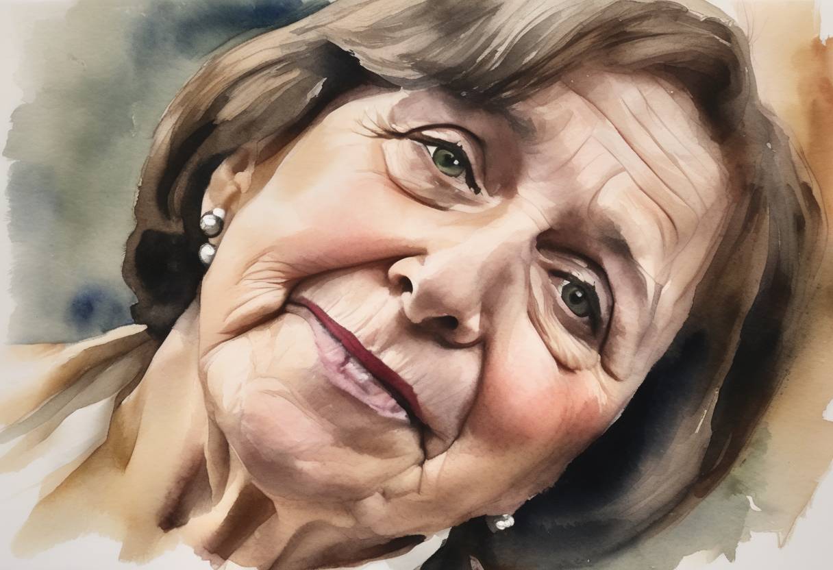 Watercolor painting based depiction of A U.S. House committee votes to hold former IRS official Lois Lerner in contempt of Congress for refusing to answer questions about the IRS' handling of applications for tax-exempt status from conservative groups. (2014)