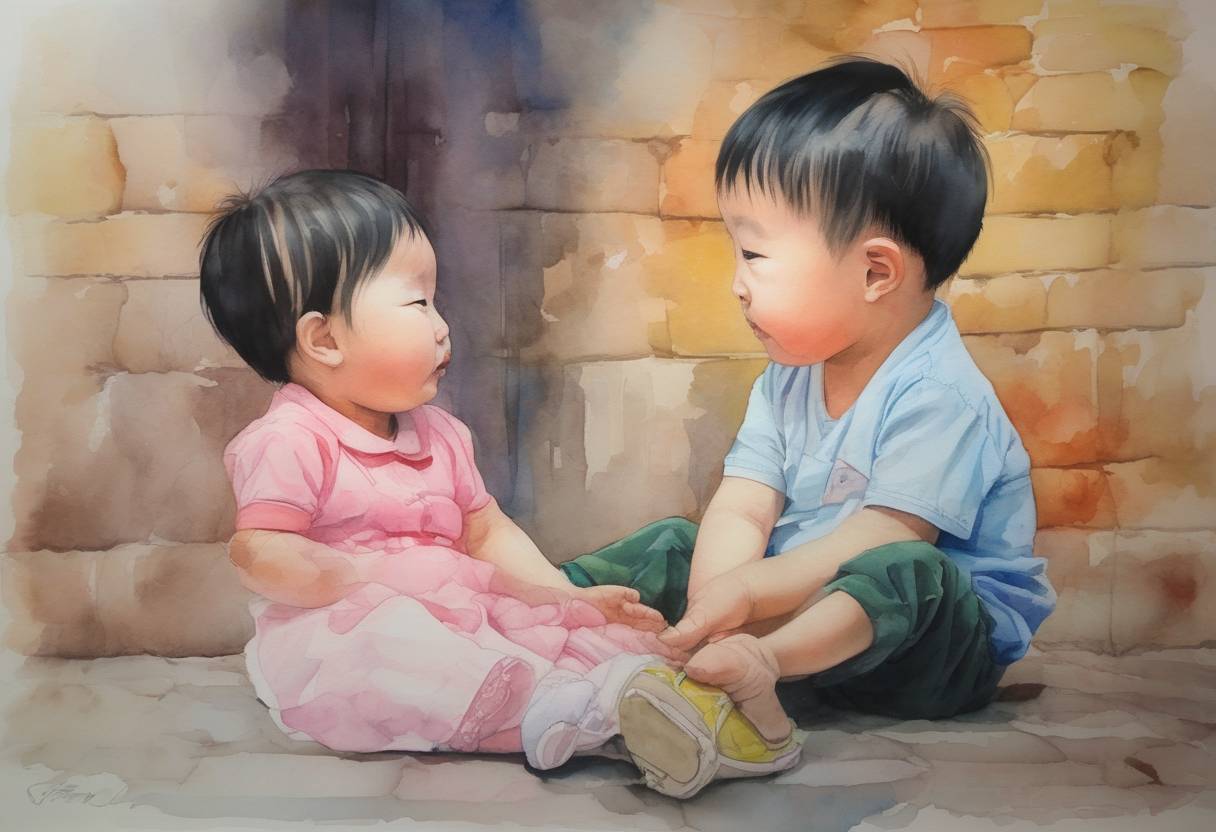 Watercolor painting based depiction of China announced the end of its one-child policy, allowing all couples to have two children. This policy change was a significant shift in China's population control measures, which had been in place since 1979. (2015)