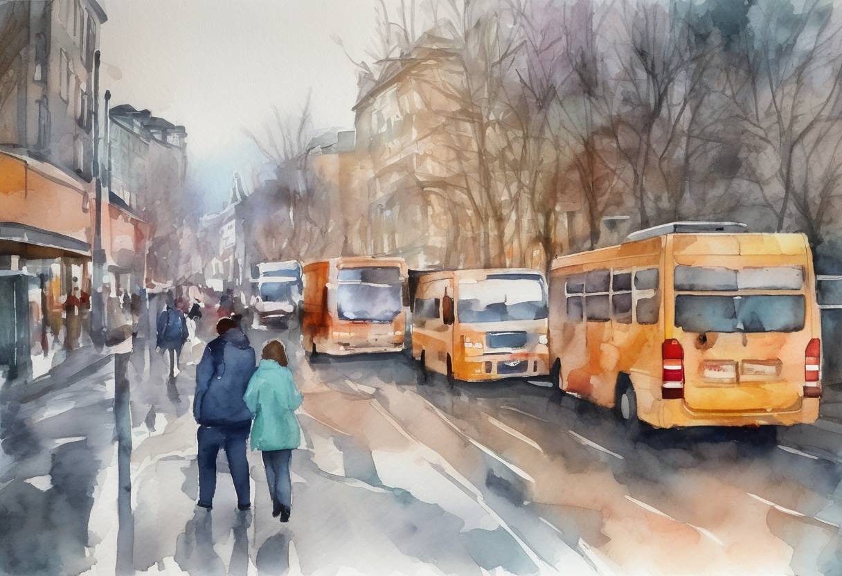 Watercolor painting based depiction of The COVID-19 pandemic continued to spread globally, with the World Health Organization reporting that the virus had reached over 60 countries. Governments around the world began implementing travel restrictions and public health measures to contain the outbreak. (2020)