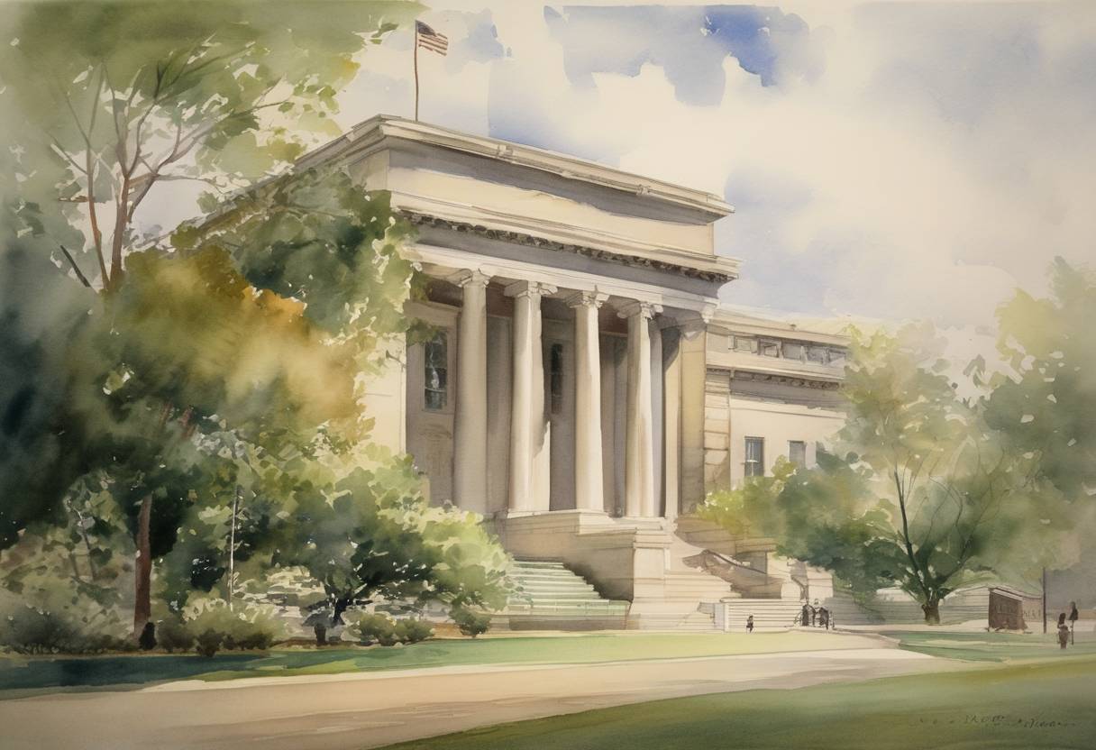 Watercolor painting based depiction of J. Edgar Hoover was appointed as the director of the Bureau of Investigation, the predecessor to the Federal Bureau of Investigation (FBI), marking the beginning of his 48-year tenure. (1924)