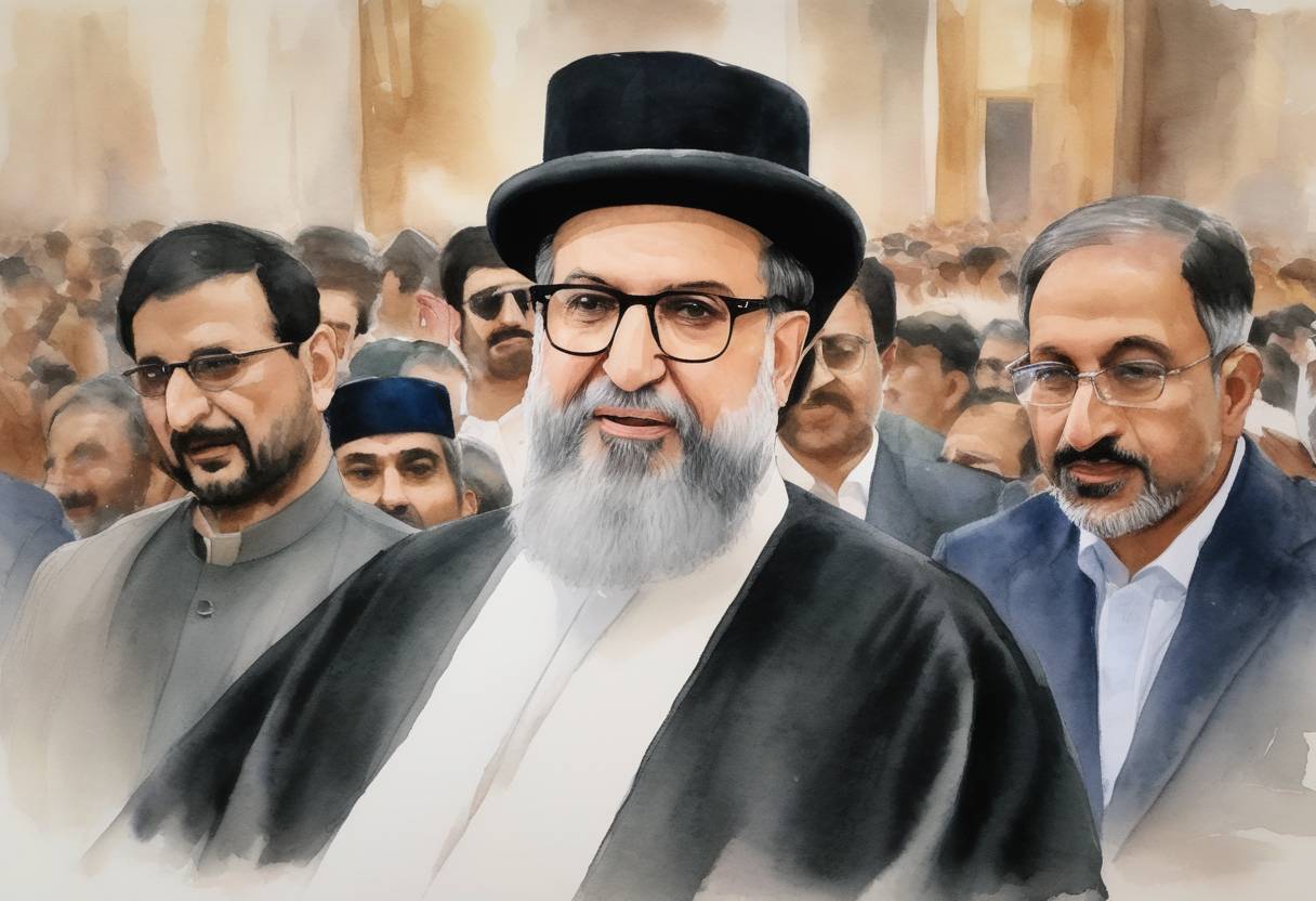 Watercolor painting based depiction of Iran elects Ebrahim Raisi as president following the country's presidential elections. The result is seen as consolidating hardline factions within Iranian politics, with Raisi, the head of the judiciary, receiving over 60% of the vote in an election marked by low turnout. (2021)