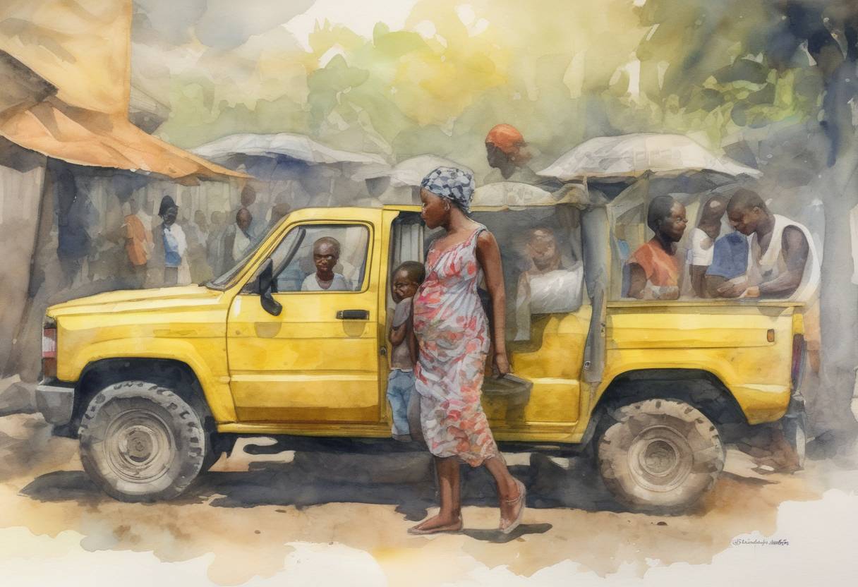 Watercolor painting based depiction of The World Health Organization declares the end of the yellow fever outbreak in the Democratic Republic of the Congo and Angola. (2016)