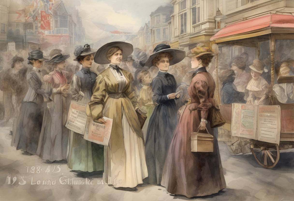 Watercolor painting based depiction of New Zealand became the first country to grant women the right to vote, a significant milestone in the global women's suffrage movement. (1893)
