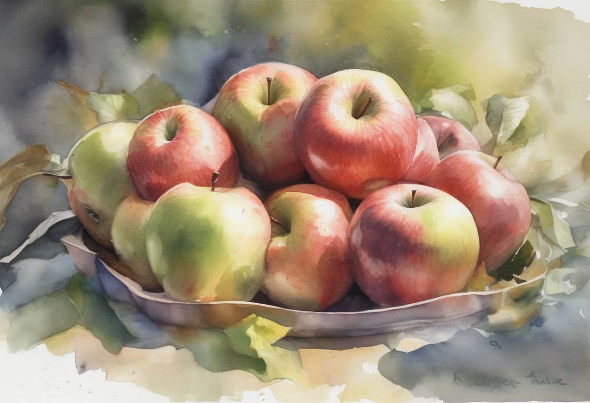 Watercolor painting based depiction of The Apple iPad was released in the United States, marking a significant moment in the evolution of tablet computing. (2010)