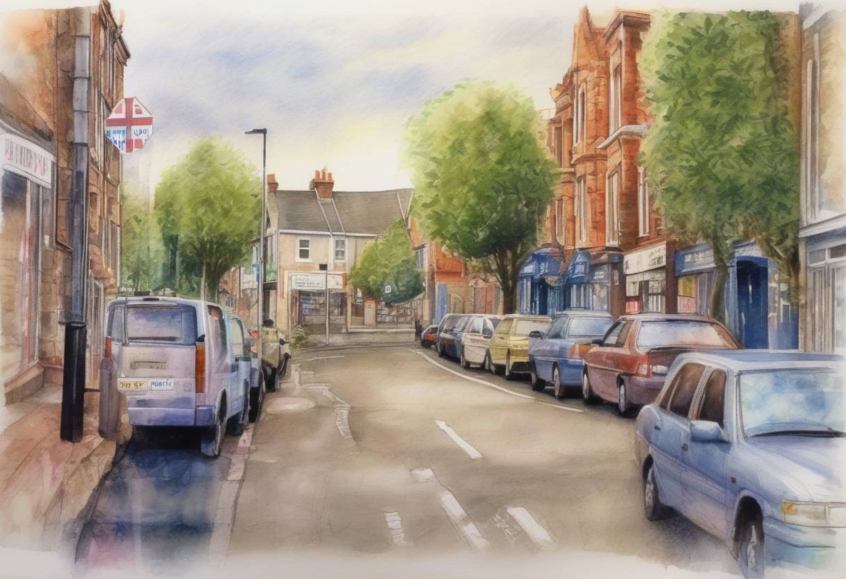 Watercolor painting based depiction of The Good Friday Agreement was accepted in a referendum in Northern Ireland, marking a major step in the peace process. (1998)