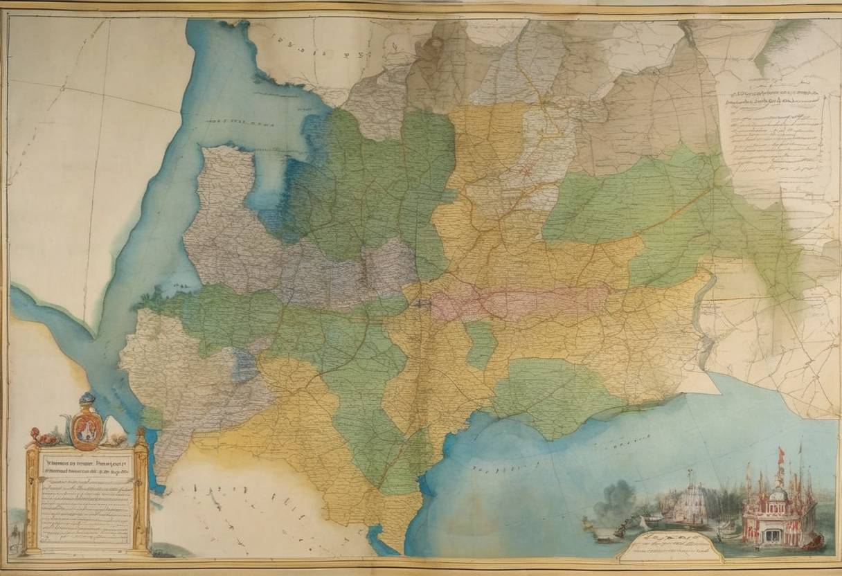 Watercolor painting based depiction of The Third Partition of Poland is completed with a treaty signed between Russia, Prussia, and Austria, effectively erasing Poland from the map until 1918. (1795)
