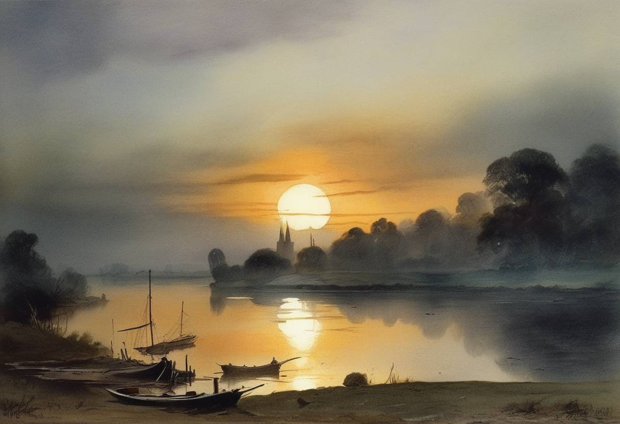 Watercolor painting based depiction of Scottish physicist Joseph Wilson Swan was awarded the Royal Society's Hughes Medal in recognition of his work in the invention of the incandescent light bulb and his contributions to photography. (1899)