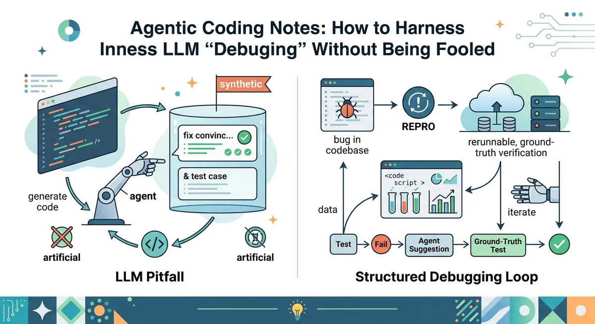 Agentic Coding Notes: How to Harness LLM “Debugging” Without Being Fooled