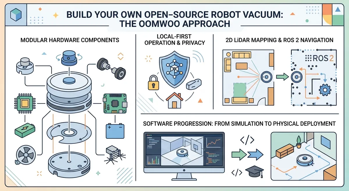 Build Your Own Open-Source Robot Vacuum: The Oomwoo Approach