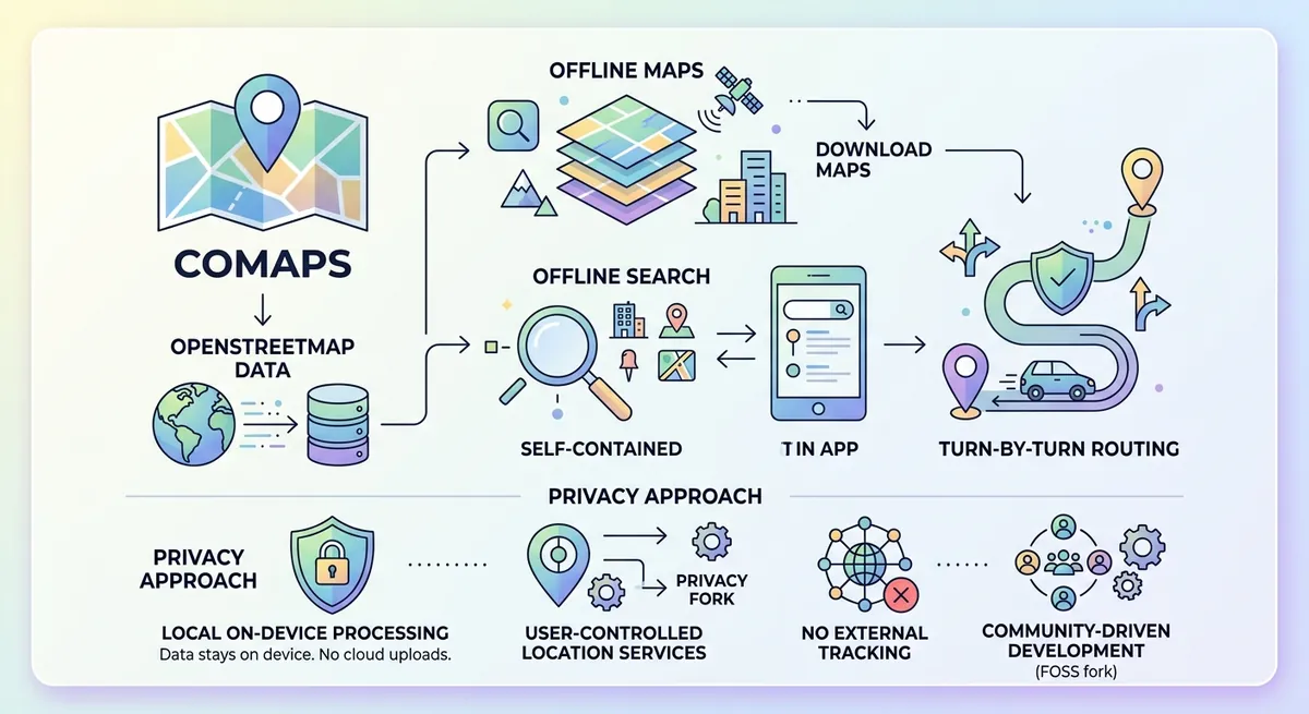 CoMaps: How FOSS Offline Maps Work (Privacy-Friendly Navigation Under Your Control)