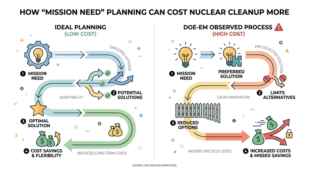 How “Mission Need” Planning Can Cost Nuclear Cleanup More