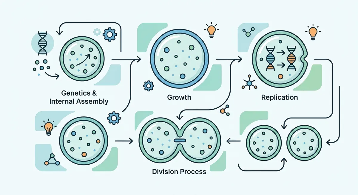 How Scientists Built a Synthetic Cell That Grows and Divides