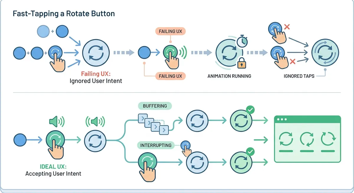 If You’re a Button, You Have One Job: Don’t Block the User’s Intent