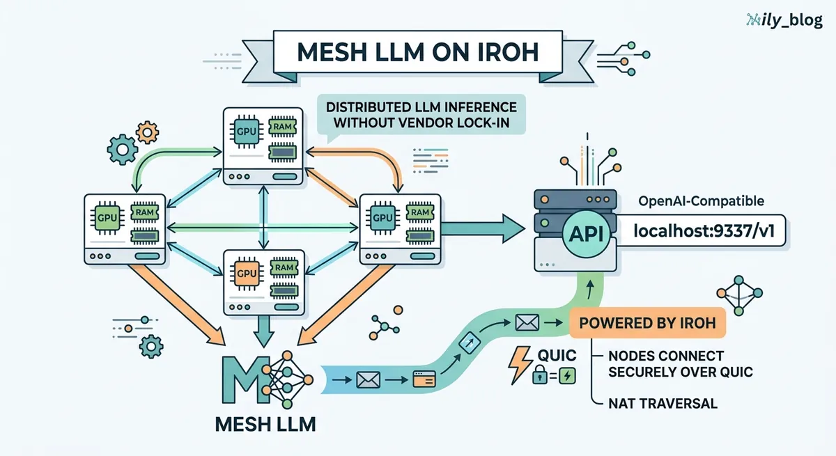 Mesh LLM on iroh: distributed LLM inference without vendor lock-in