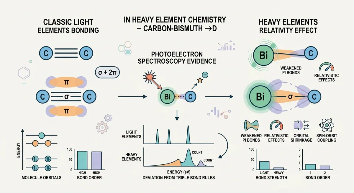 Relativity Meets Chemistry: Why Triple Bonds Fail in Heavy Elements