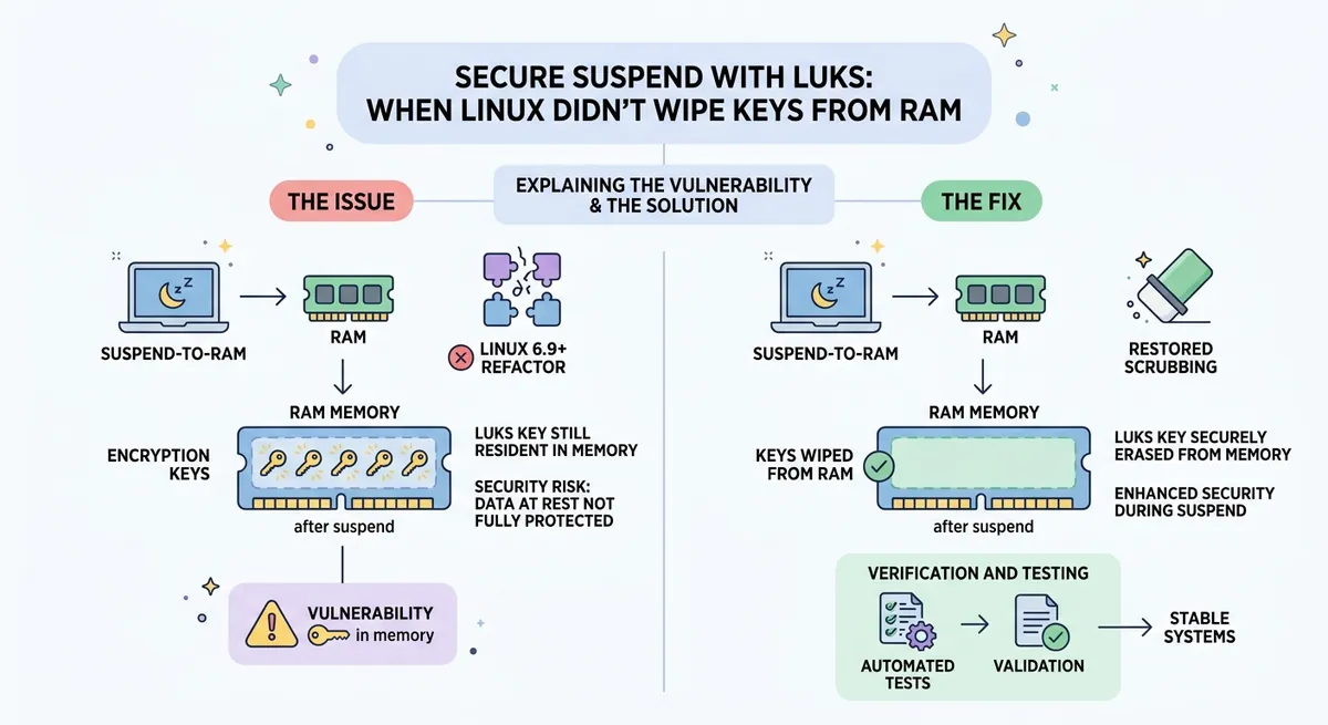 Secure Suspend With LUKS: When Linux Didn’t Wipe Keys From RAM