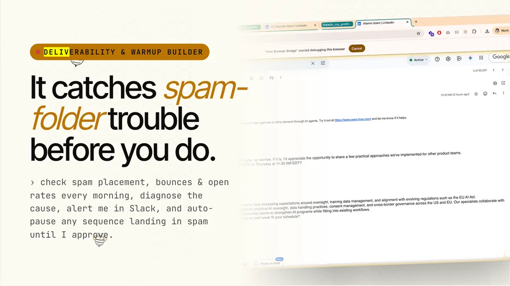 Email Deliverability & Warmup Builder