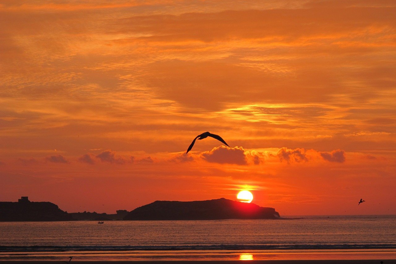 Essaouira beach sunset