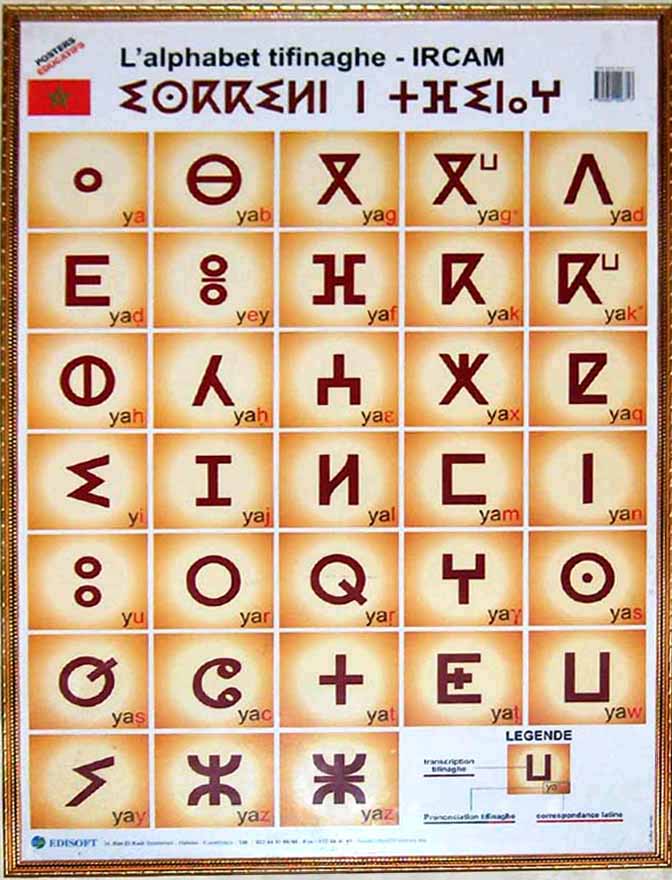 tifinagh alphabet