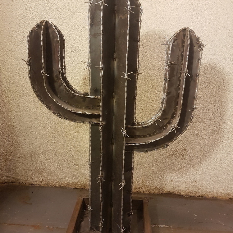 Wrought iron cactus