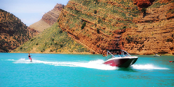 Boat In Bin El Ouidane Lake