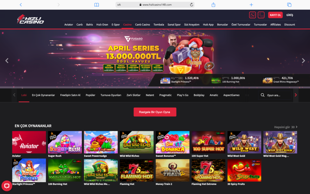 Hızlı Casino Oyunları