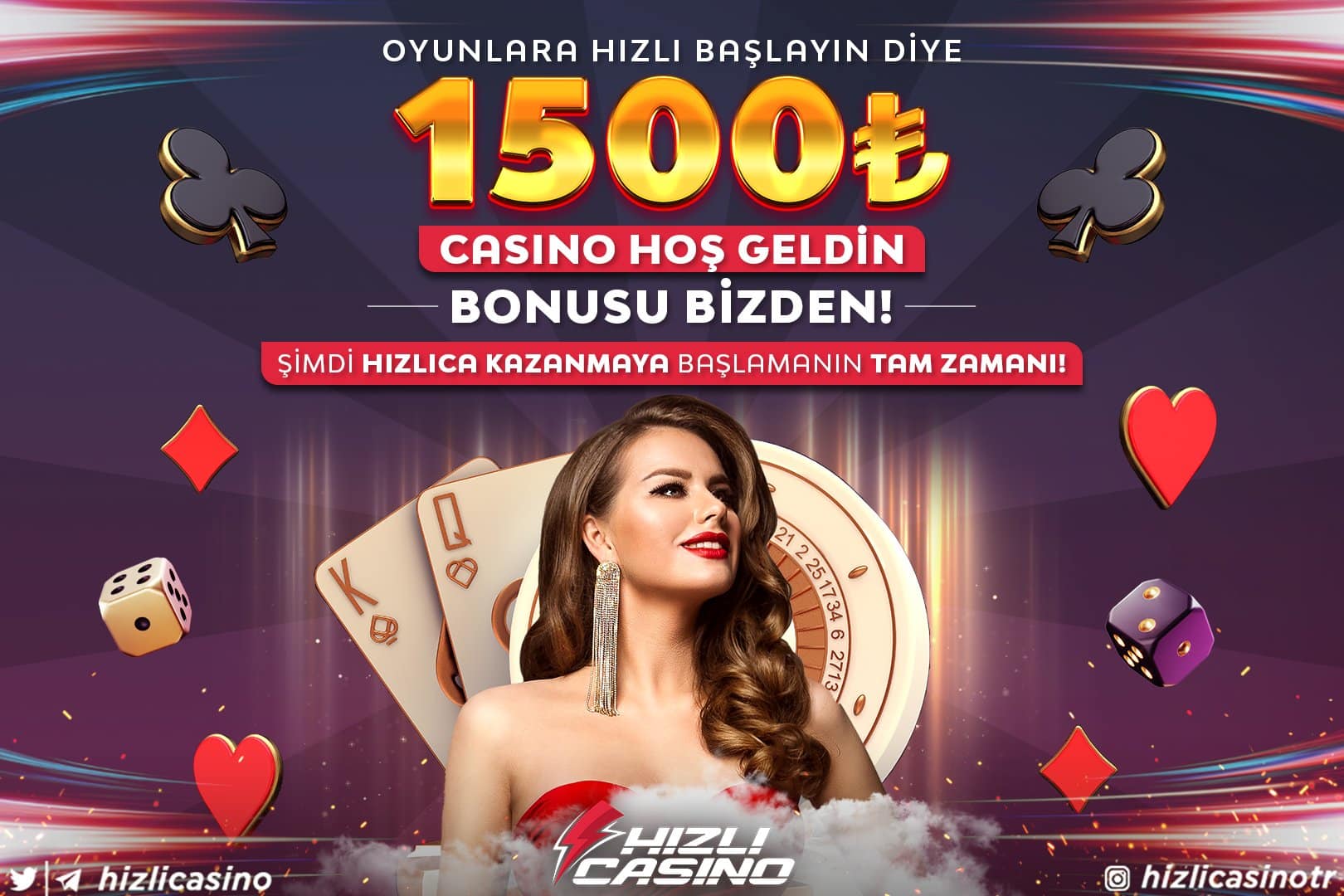 Hızlıcasino Hoşgeldin Bonusu