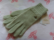  全新Vivienne Westwood日本版粉綠色扭紋Logo冷手襪  