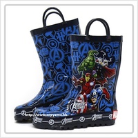 韓國進口 Marvel Avenger 復仇者聯盟2 兒童水靴 雨鞋 水鞋 雨具用品17-18碼_3044