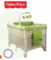 美國 Fisher-Price Rainforest 費雪牌 3合1豪華 雙層網床