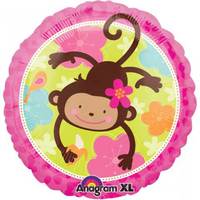  MONKEY 1 BB 18寸猴年寶寶百日宴 佈置 氫氣球 Baby Party Balloon (訂貨)  