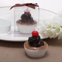  Chocolate cup cake蠟燭 滿月 彌月 回禮小禮物 滿月擺酒／彌月／百日宴回禮小禮物  