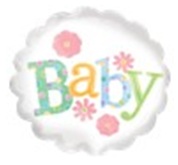  B40 18寸BB款 百日宴氦／氫氣球 Baby Shower Party Balloon (訂貨)  