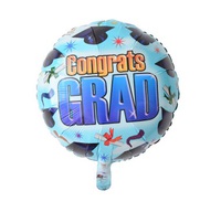  18寸圓形 慶祝學校畢業典禮 氫氣球(充氦氣按原價計) Congrats Graduation balloon (訂貨款)  